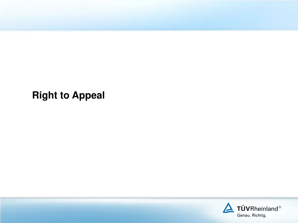 right to appeal