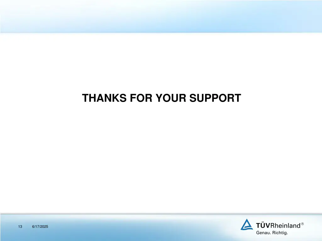 thanks for your support