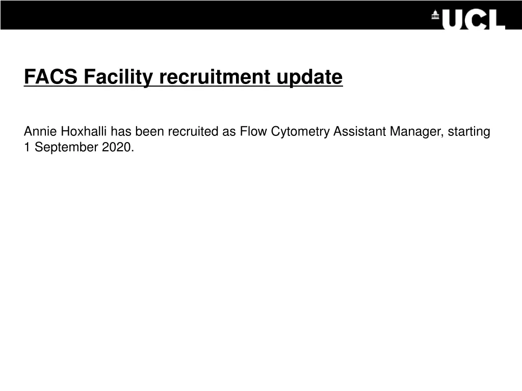facs facility recruitment update