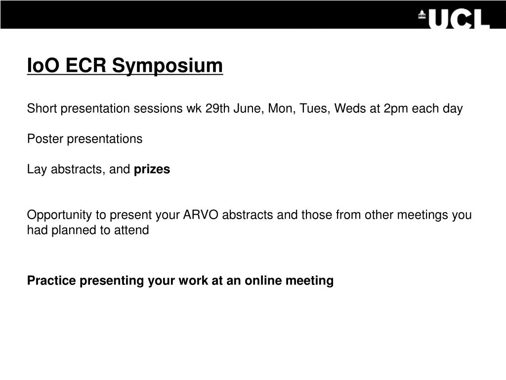 ioo ecr symposium
