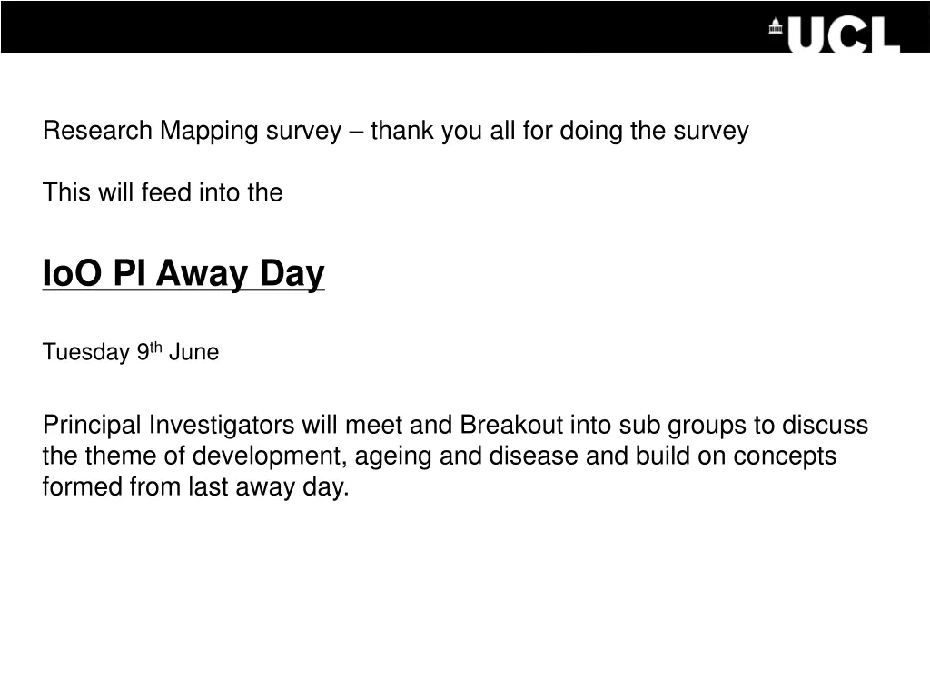 research mapping survey thank you all for doing