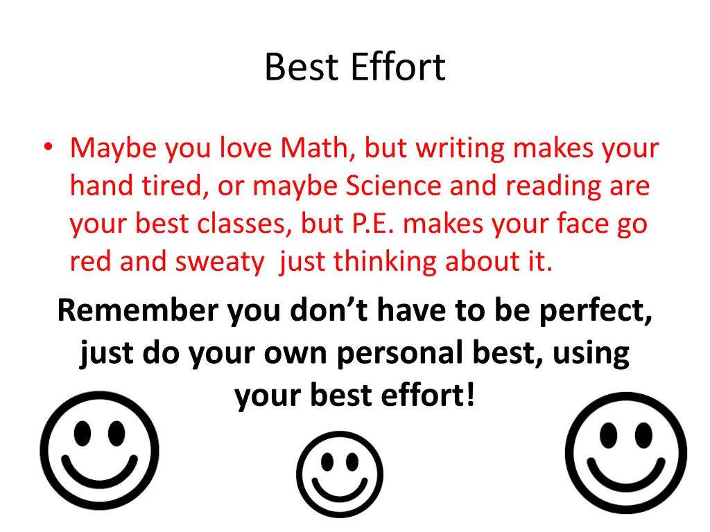 best effort 1