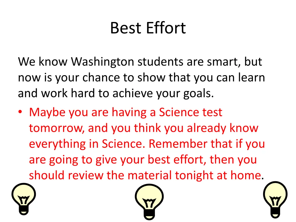 best effort