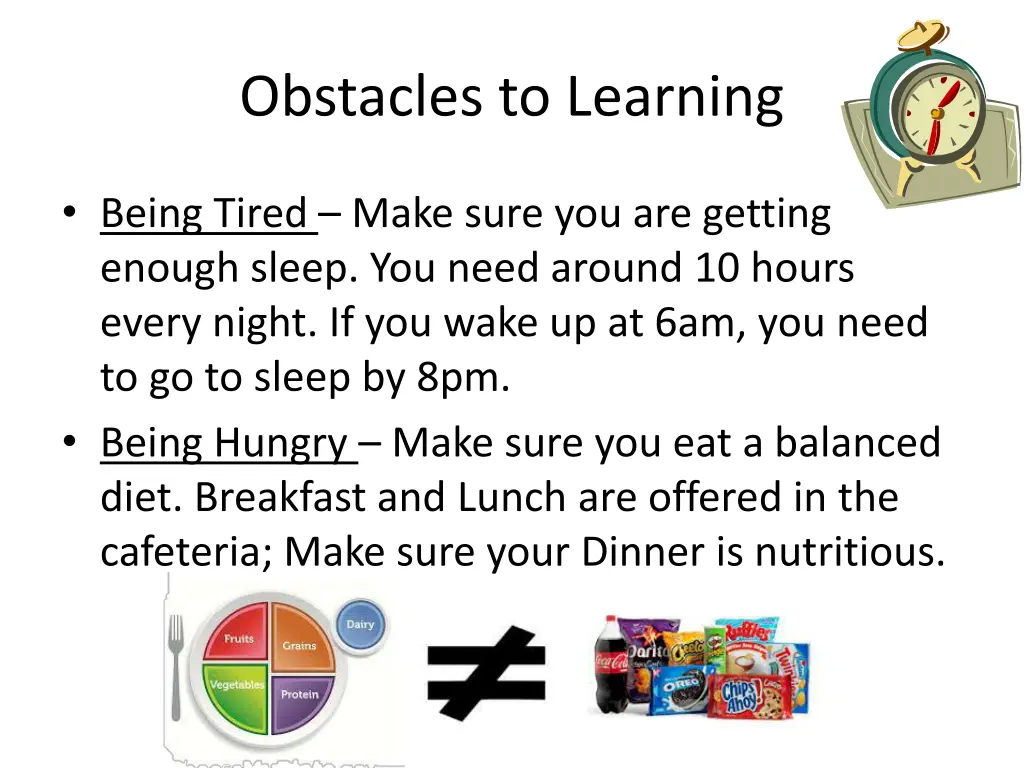 obstacles to learning