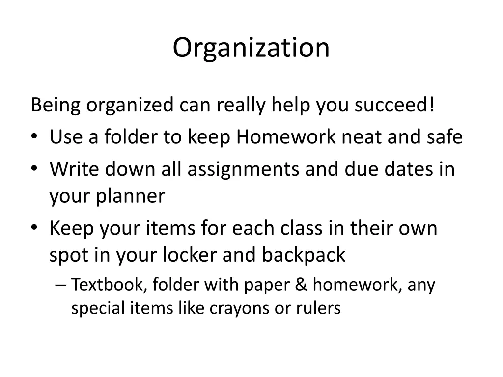 organization