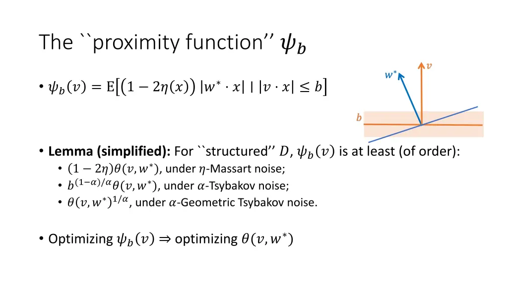 the proximity function