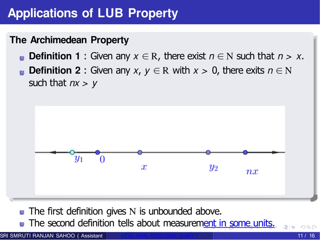 applications of lub property