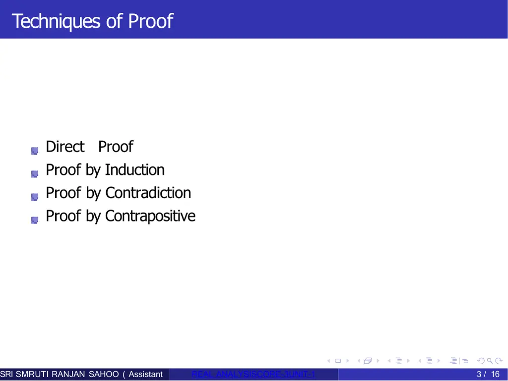techniques of proof