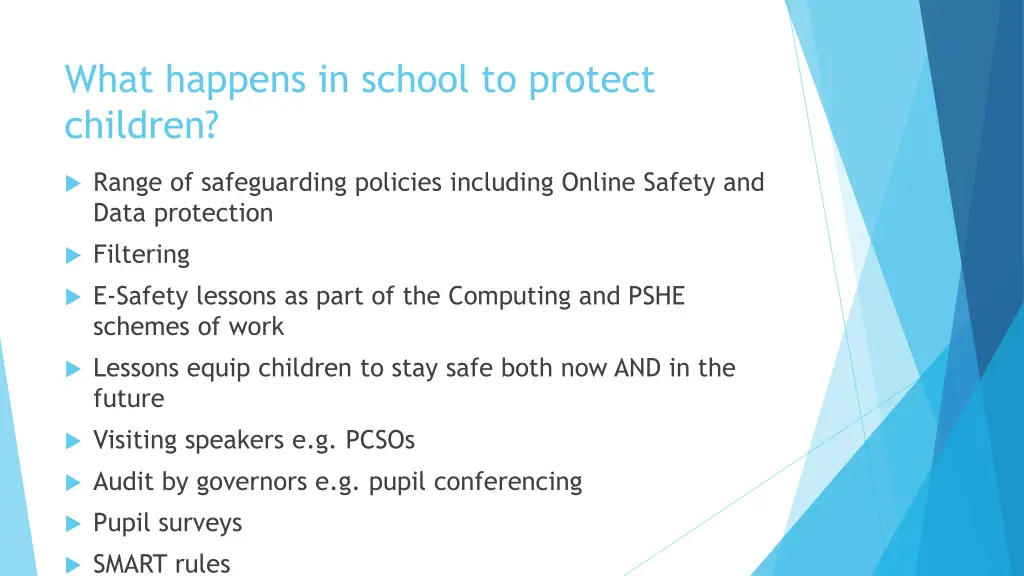 what happens in school to protect children