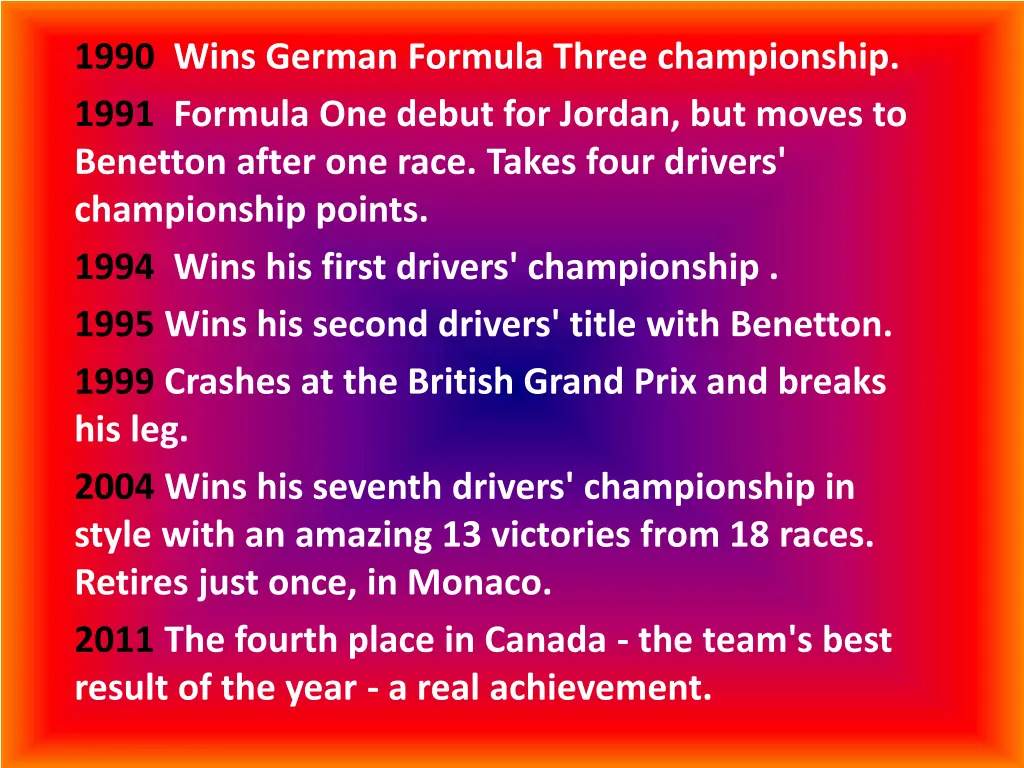 1990 wins german formula three championship 1991
