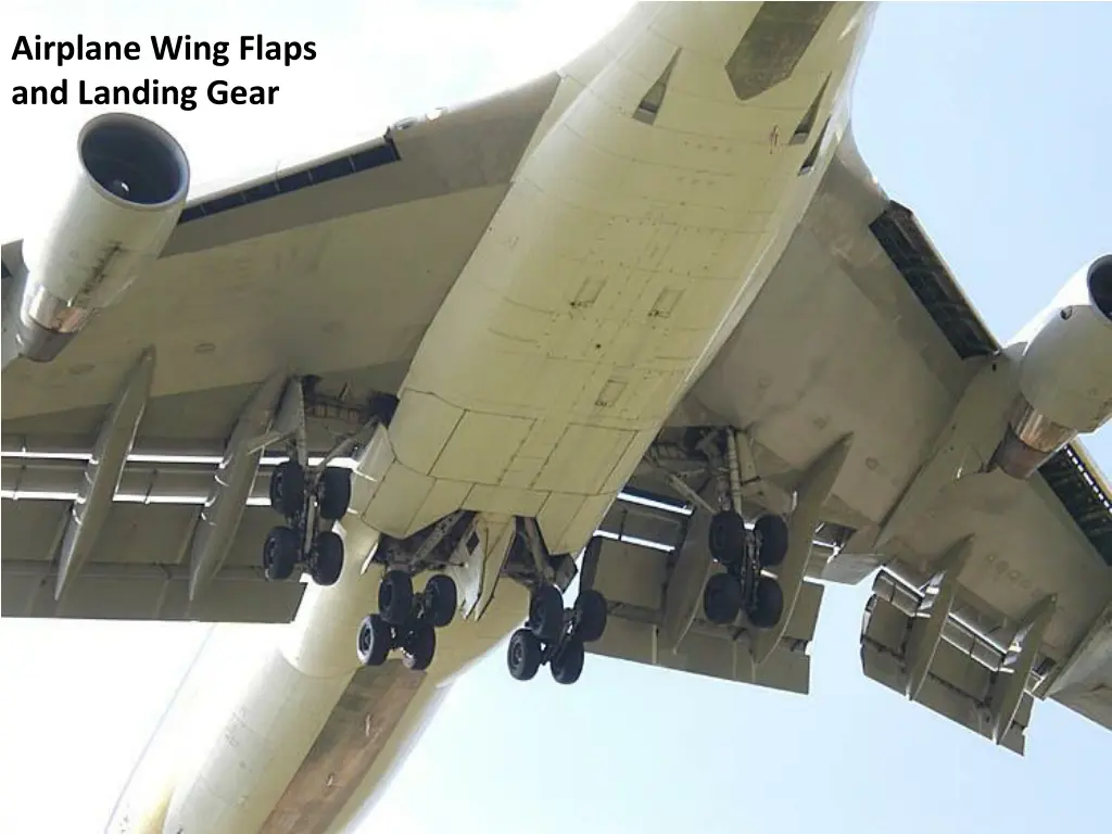 airplane wing flaps and landing gear