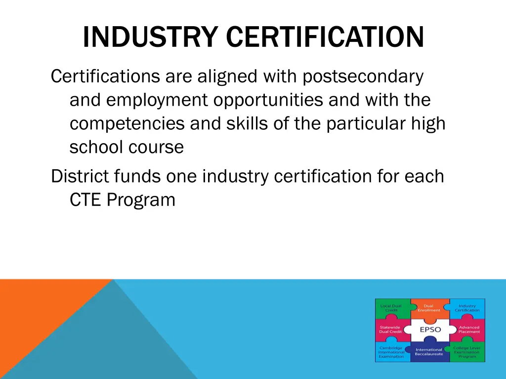 industry certification