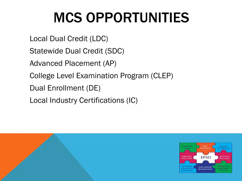 mcs opportunities