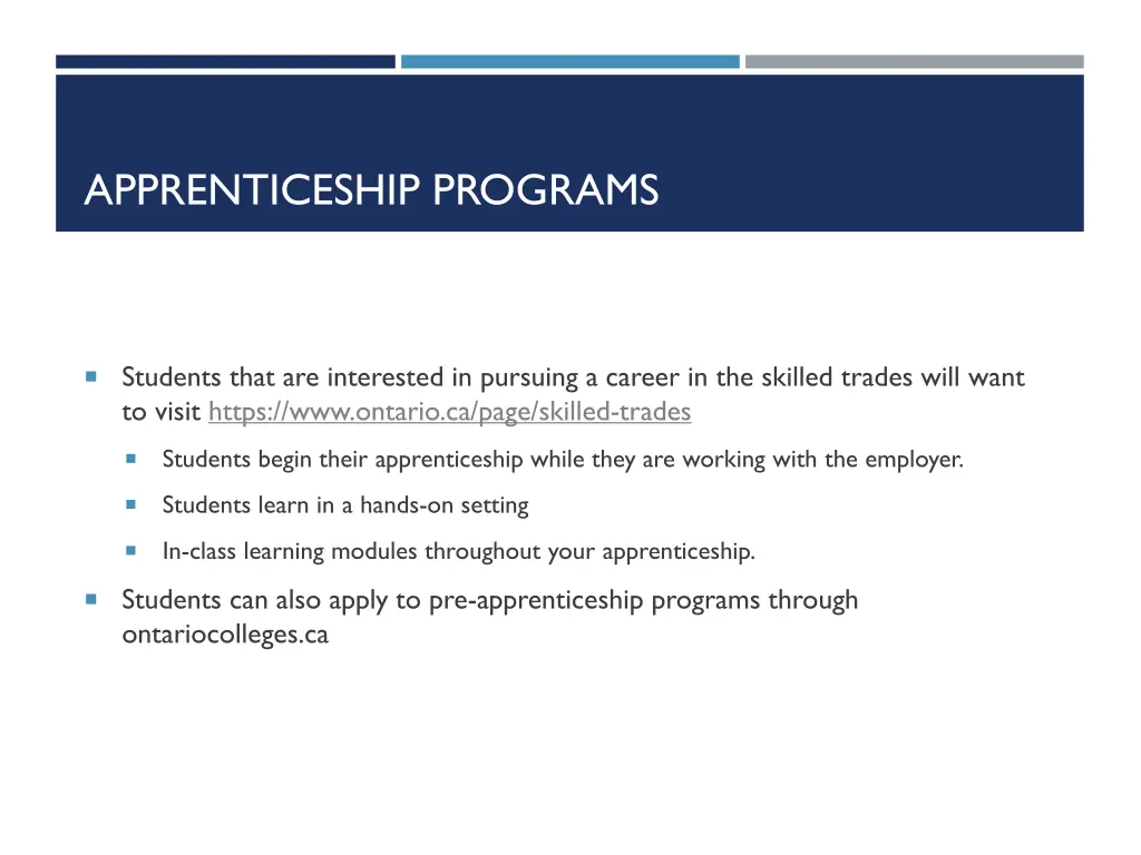 apprenticeship programs