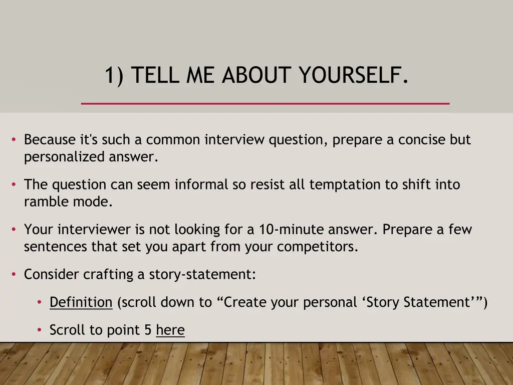 1 tell me about yourself
