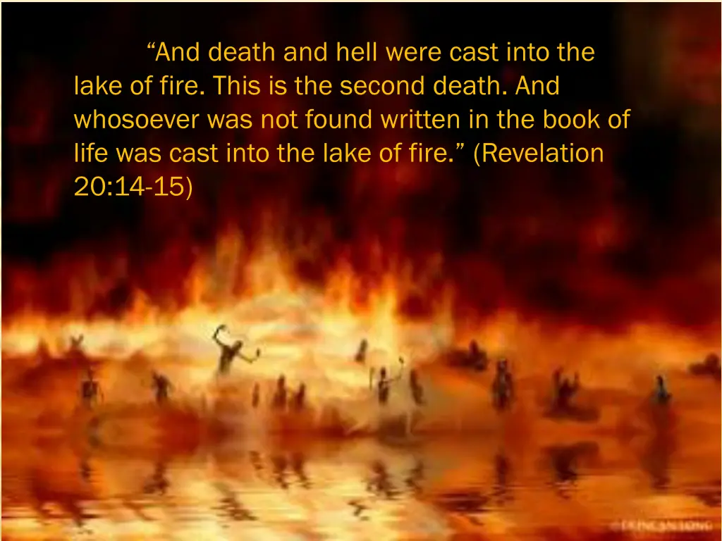 and death and hell were cast into the lake