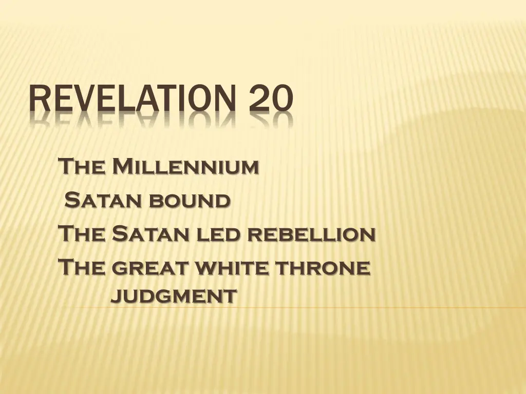 revelation 20