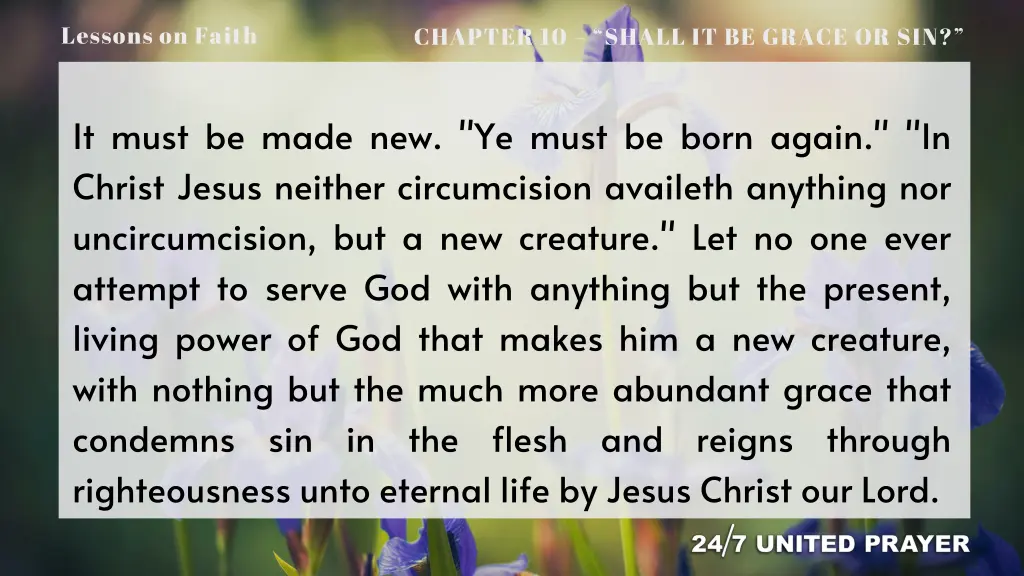 lessons on faith 12