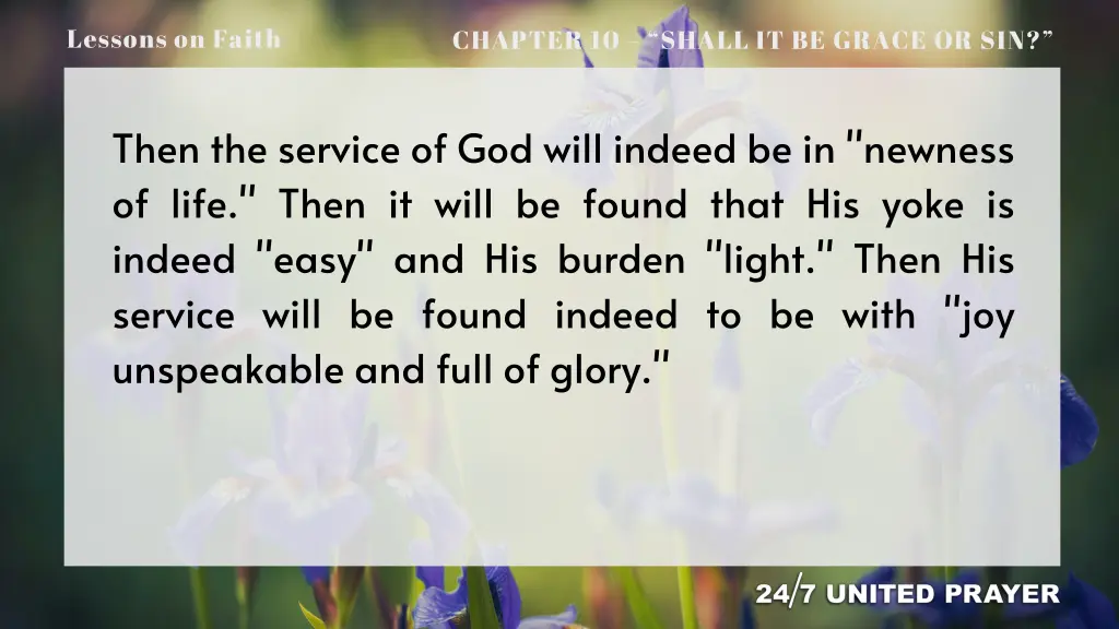 lessons on faith 13