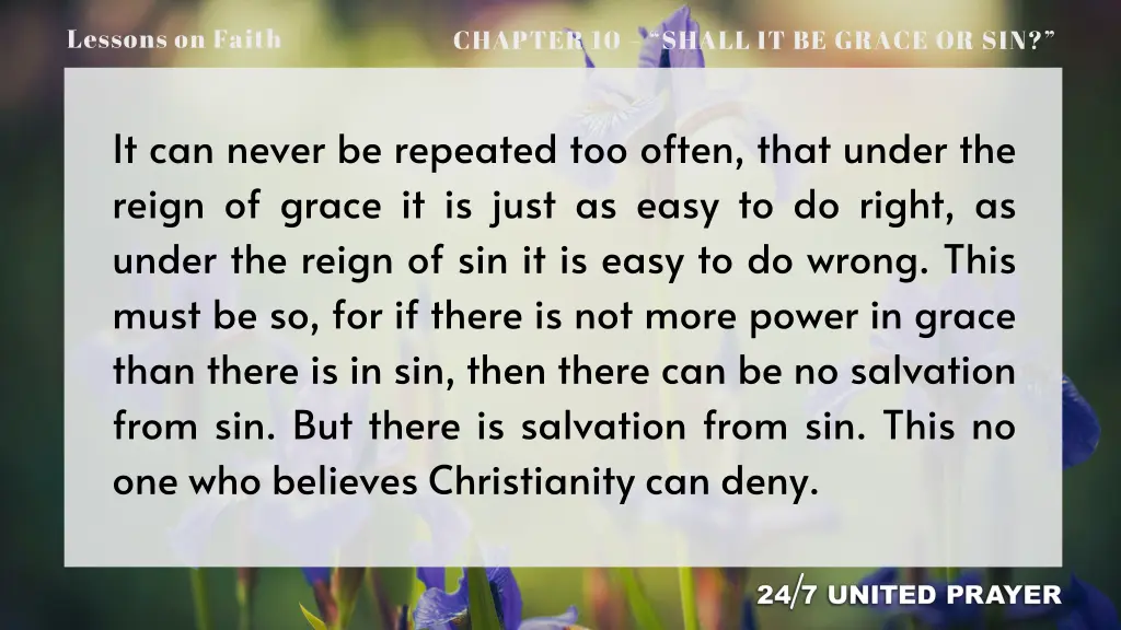 lessons on faith 2