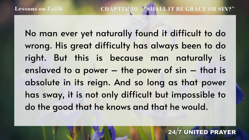 lessons on faith 4