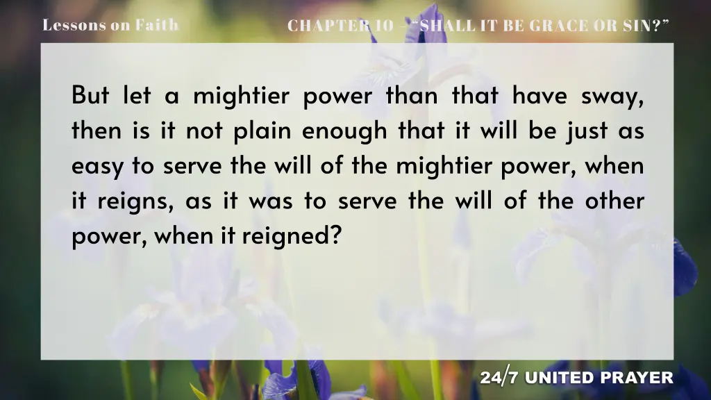 lessons on faith 5
