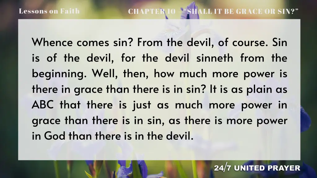 lessons on faith 9