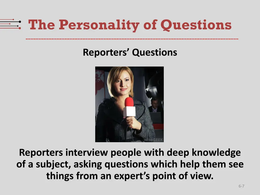 the personality of questions 1