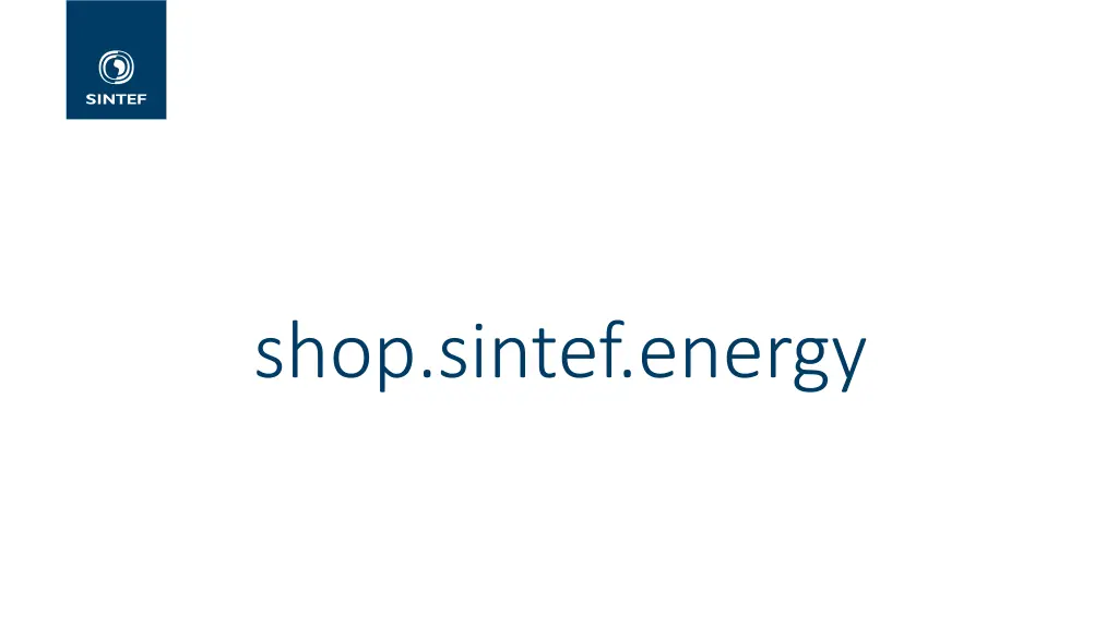 shop sintef energy
