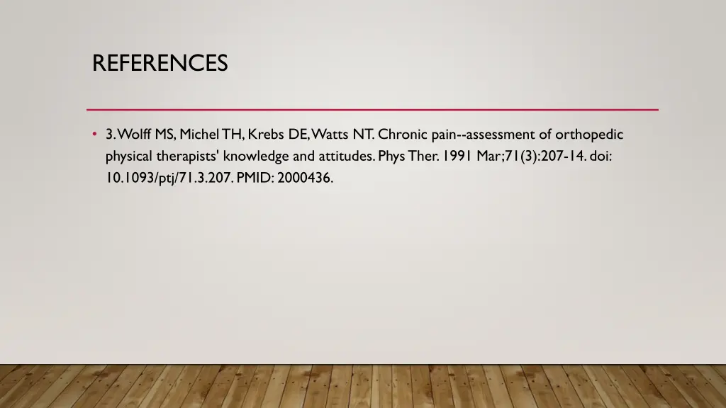 references 1