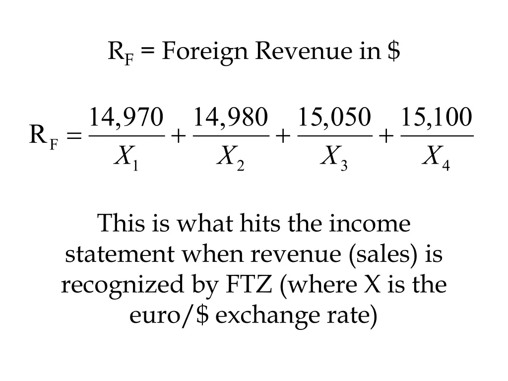 r f foreign revenue in