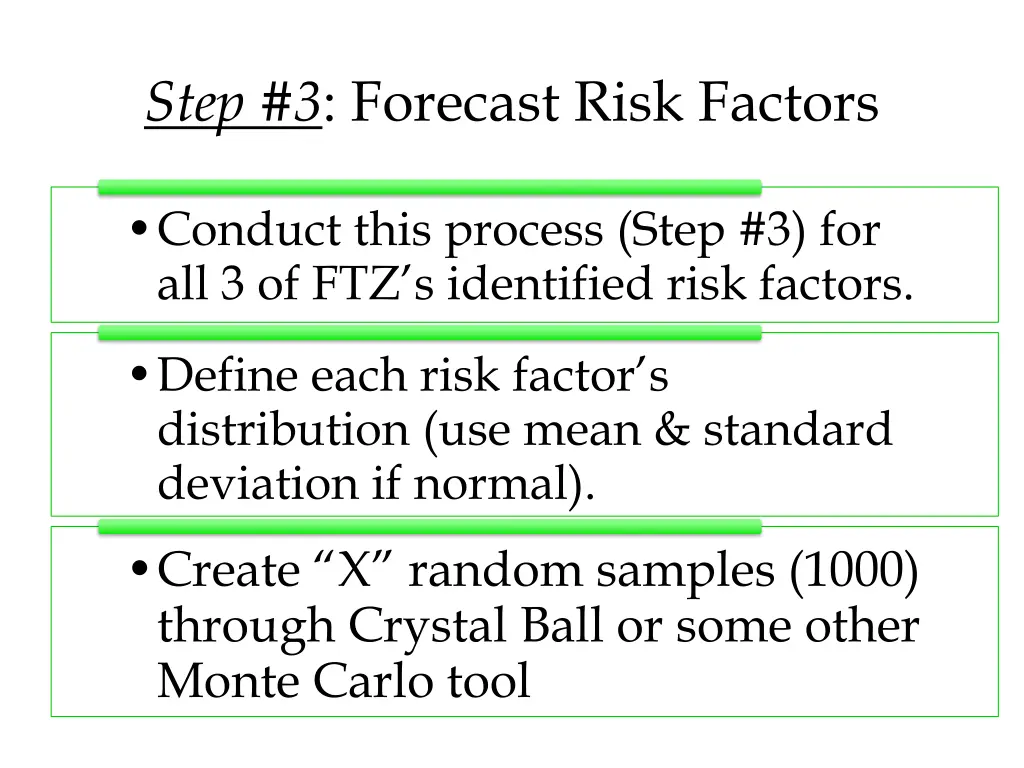 step 3 forecast risk factors