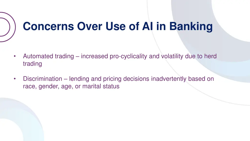 concerns over use of ai in banking
