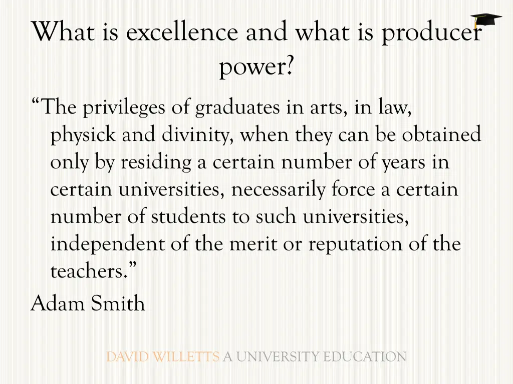 what is excellence and what is producer power