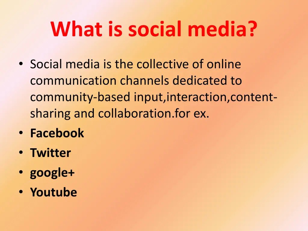 what is social media