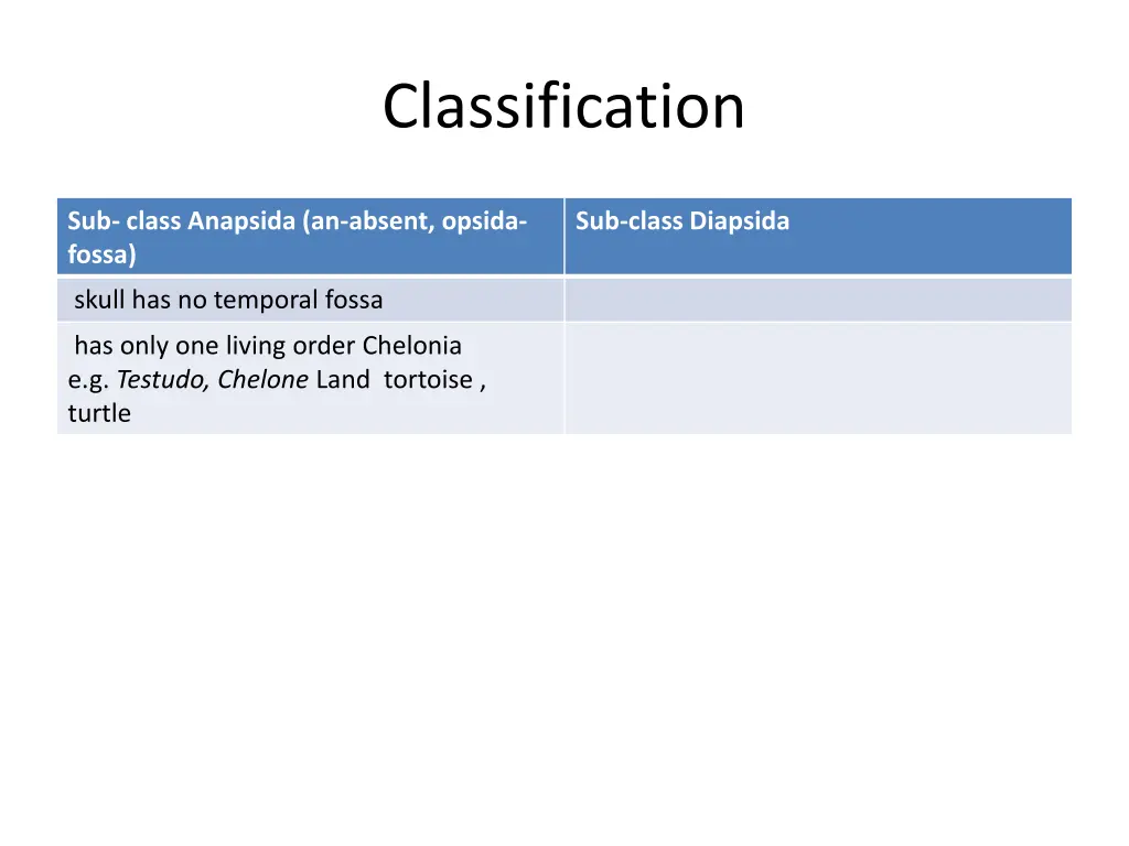 classification