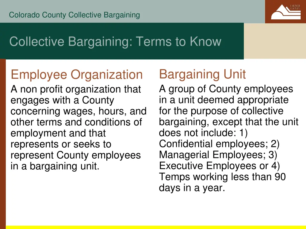 colorado county collective bargaining 1