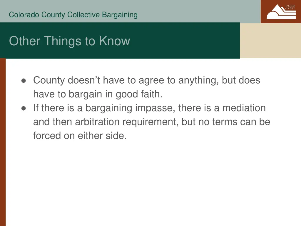 colorado county collective bargaining 8