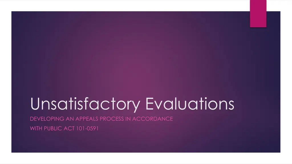 unsatisfactory evaluations developing an appeals