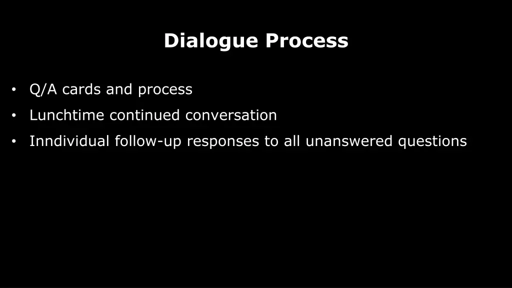 dialogue process