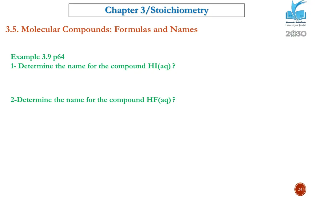 chapter 3 stoichiometry 31