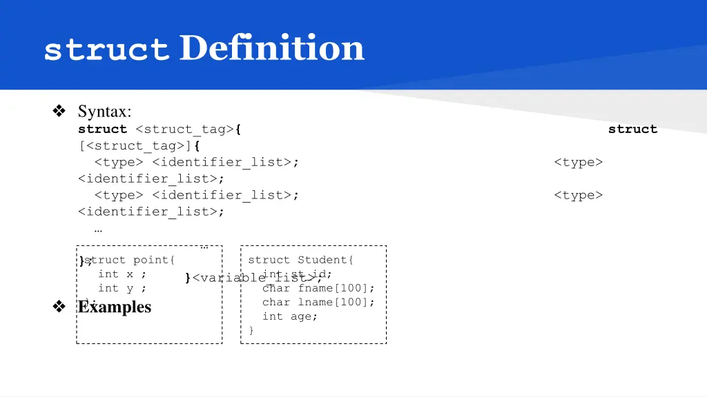 struct definition