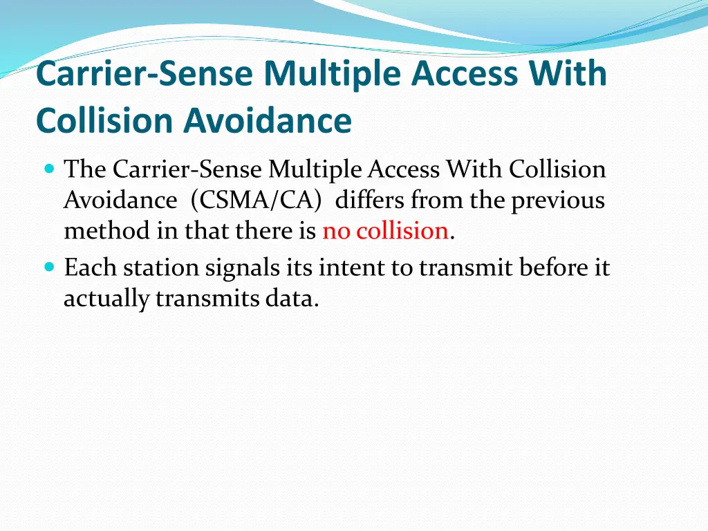 carrier sense multiple access with collision 1