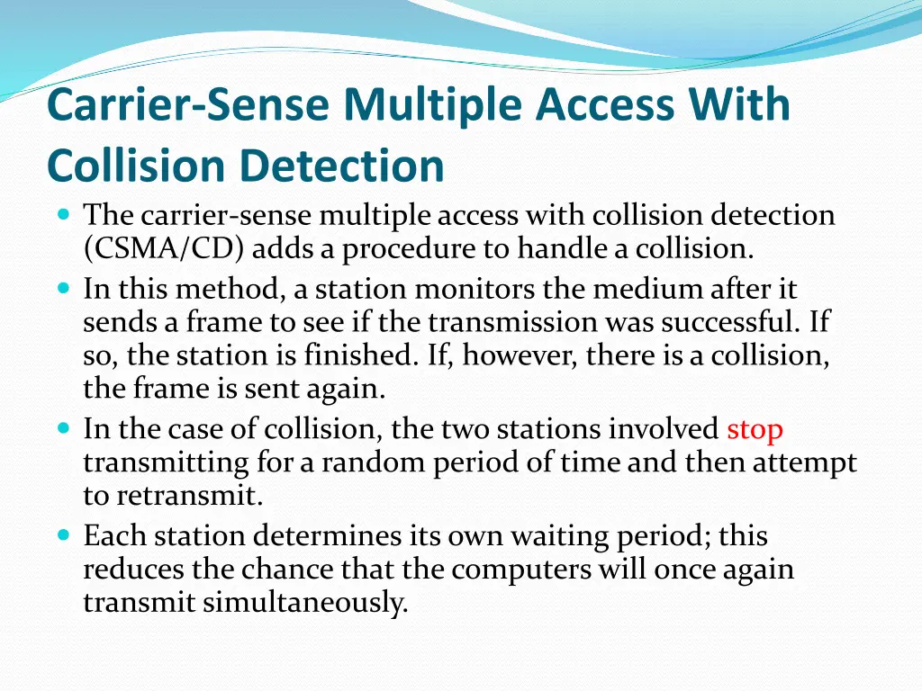carrier sense multiple access with collision