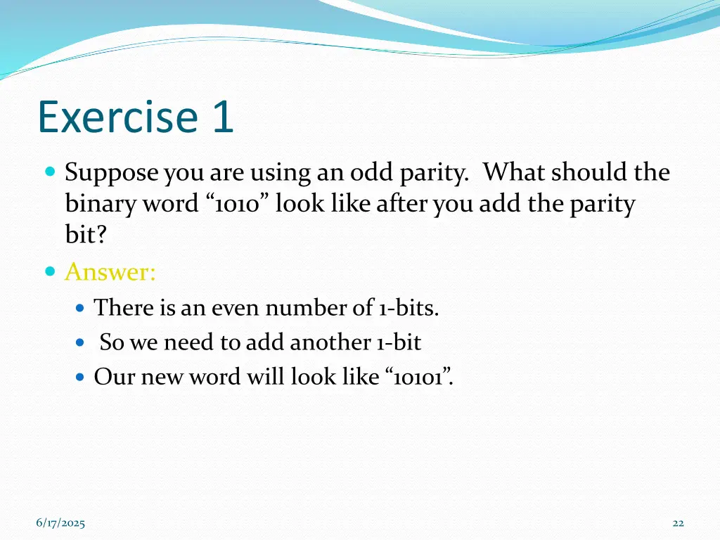 exercise 1