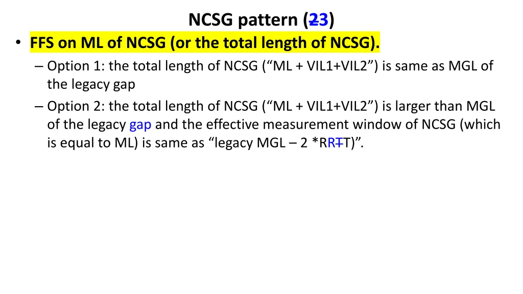 ncsg pattern 23