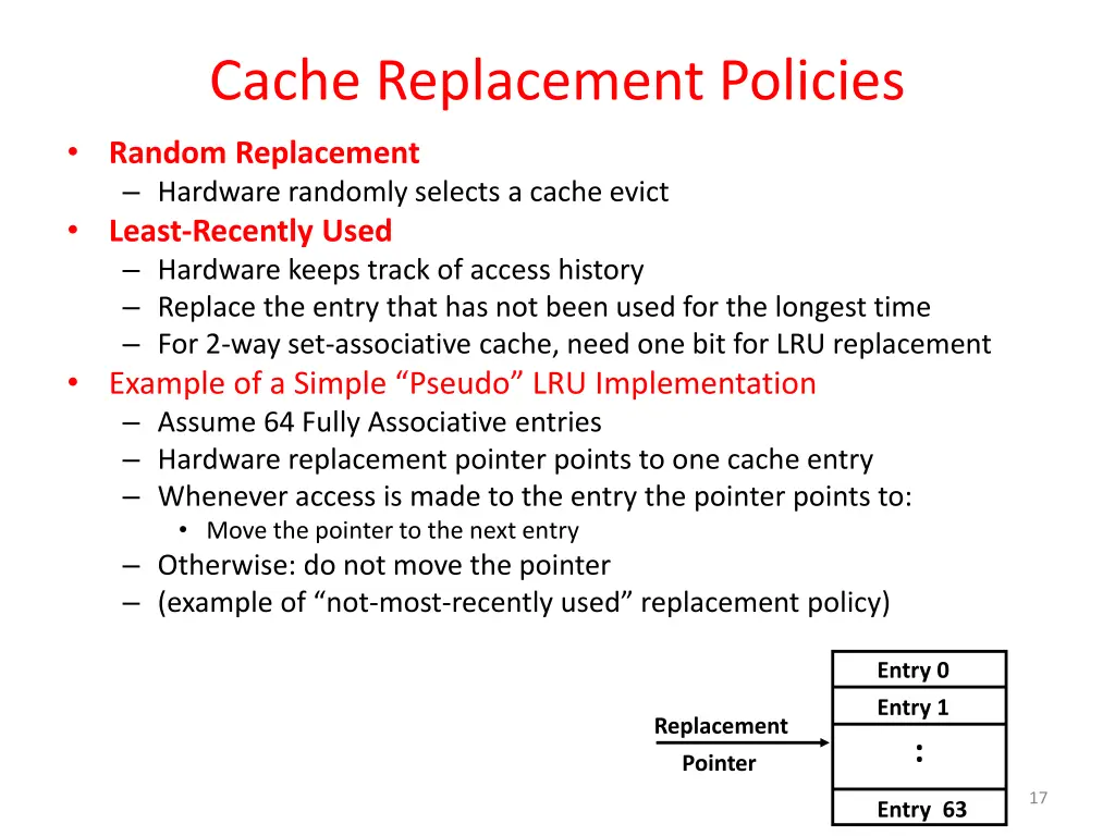 cache replacement policies
