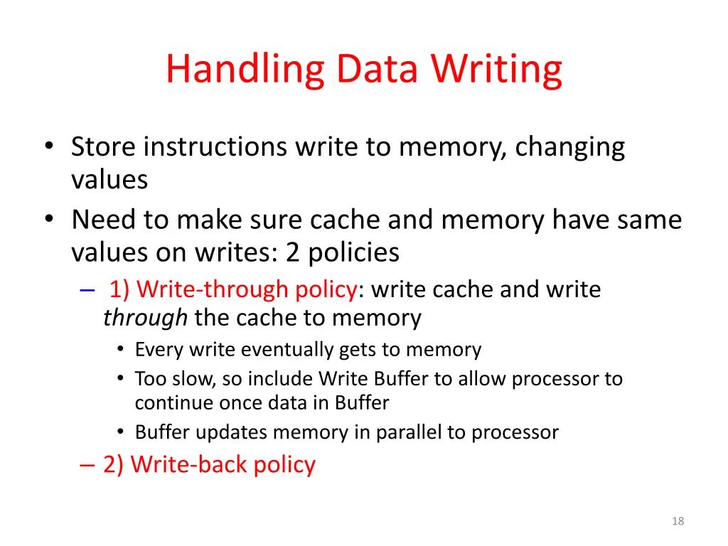 handling data writing