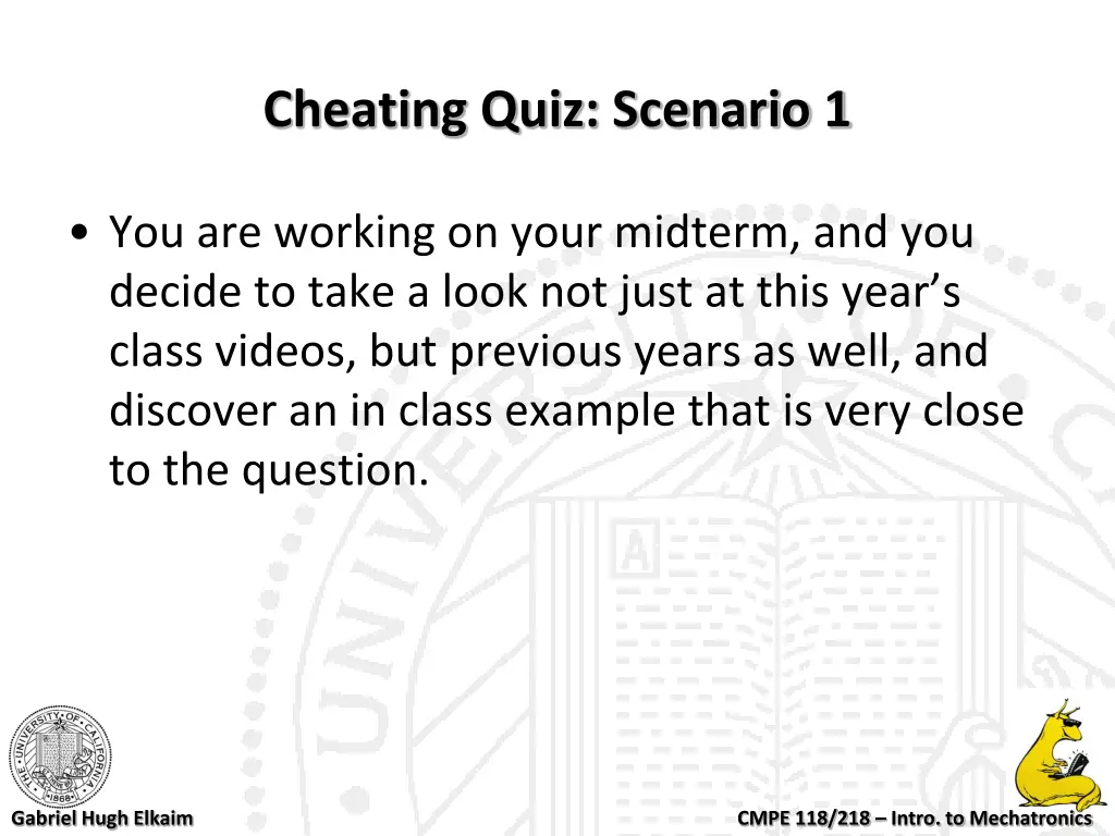 cheating quiz scenario 1
