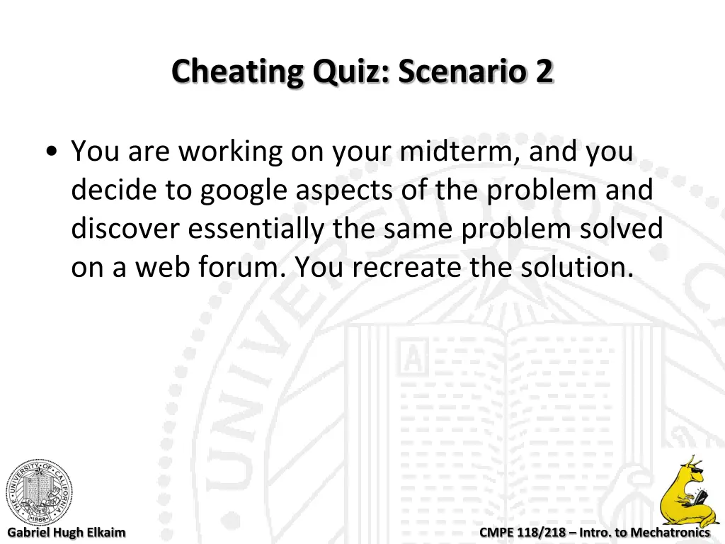 cheating quiz scenario 2